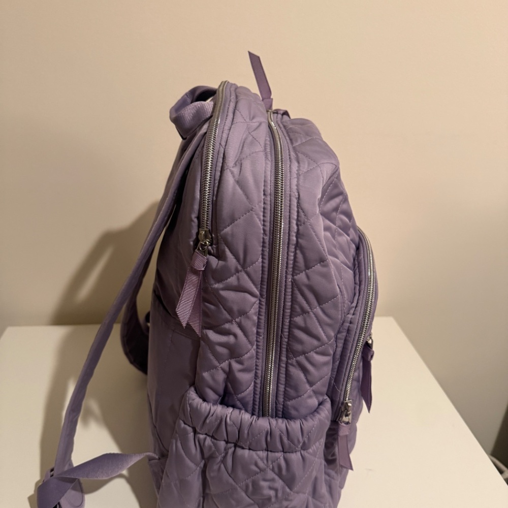 Vera Bradley Performance Twill Campus Backpack in Lavender Sky - Picture 2 of 4